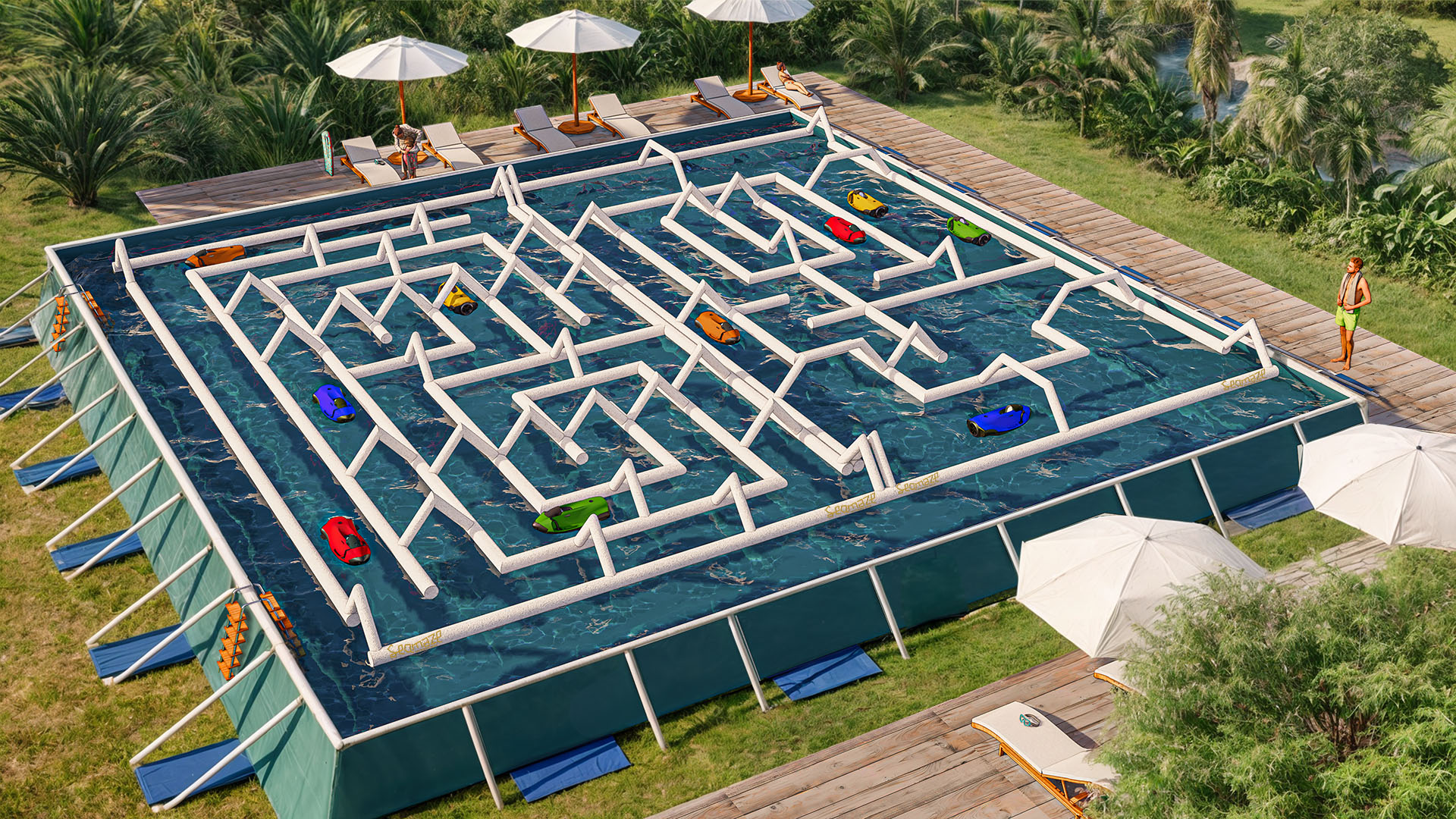 SeaMaze Double Circuit in Pool